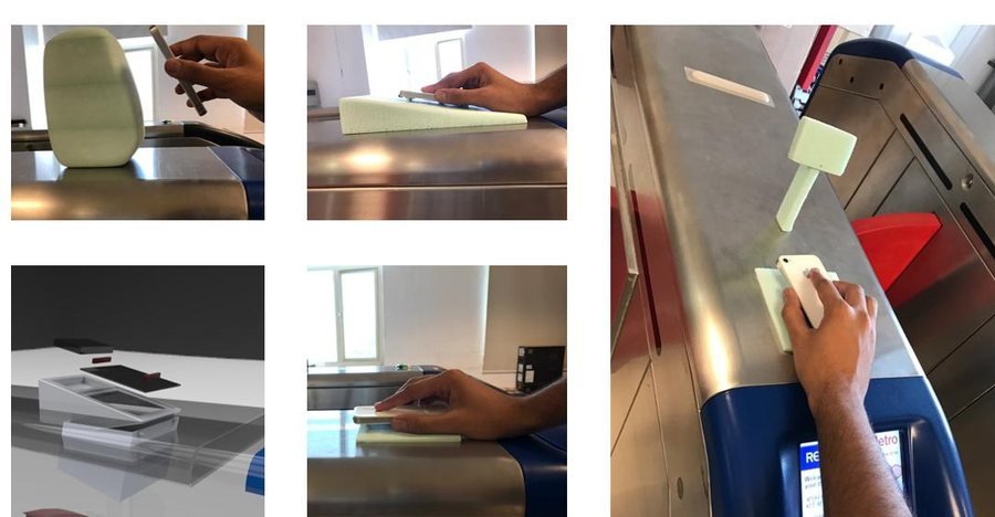 Foam mock-ups handled at the gate to check reach, angle and hand position before any metal was cut.