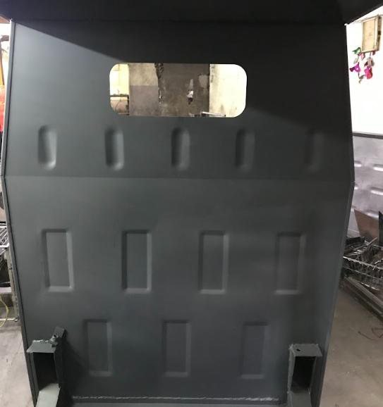 Cabin panel out of the press.