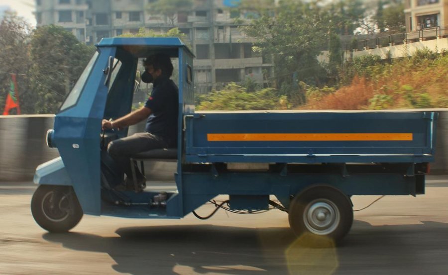 Loaded and driven — the cargo bed doing its job.