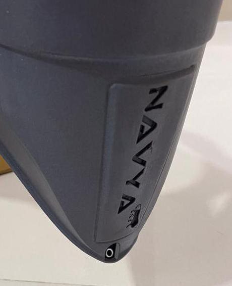 Moulded housing with the Navya lettering.